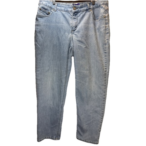 Just My Size JMS Jeans Women's 16W Short Stretch Elastic Blue Casual Comfort - Picture 1 of 8